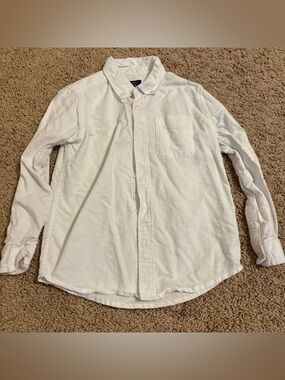The Children's Place White Casual Button-Down Shirt size 5T